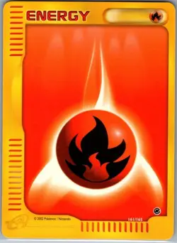 Fire Energy 161/165 Non Holo Expedition - Pokemon Card - NM - Image 1