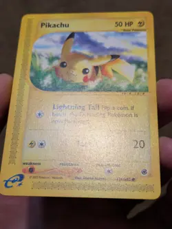 Pikachu 124/165 Non Holo Expedition - Pokemon Card - Very LP - Image 3