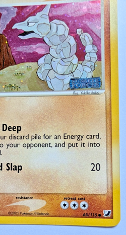 Onix 65/115 Stamped Holo - EX Unseen Forces 2005 - Pokemon Card (NM/LP) [A44] - Image 5