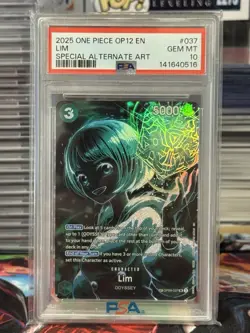 Lim PSA 10 English One Piece OP09-037 2025 Legacy of the Master Alternate Art SP - Image 1