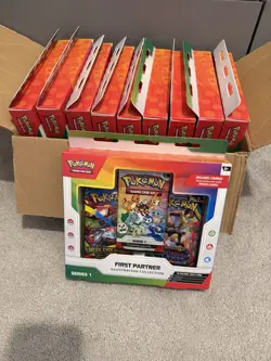 Pokemon First Partner Series 1 Illustration Collection Box X10 New Sealed - Image 1
