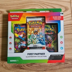 Pokemon TCG First Partner Illustration Collection Series 1 Box Promo + Booster - Image 1