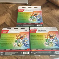 Pokemon TCG First Partner Illustration Collection Series 1 Promo Box (2021) x3 - Image 3