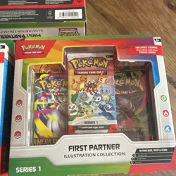 Pokemon TCG First Partner Illustration Collection Series 1 Promo Box (2021) x3 - Image 5