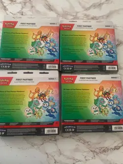 Pokemon First Partner Illustration Collection Series 1 Sealed Box x4 - Image 1