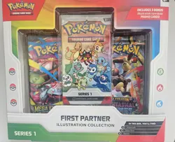 Pokemon First Partner Illustration Collection Series 1 Box - 3 Promo Cards EN - Image 1