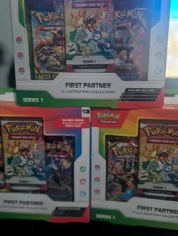 Pokemon TCG First Partner Illustration Collection Box Series 1 -Lot of 3 - Image 1