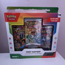 Pokemon TCG First Partner Illustration Collection Series 1 Promo Box English - Image 1