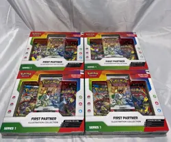 4x Pokemon First Partner Illustration Collection Series 1 Box - Image 1