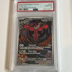 Pokemon TCG 2023 Paradox Rift Yveltal 205/182 Illustration Rare Holo PSA 10 EN - Image 1