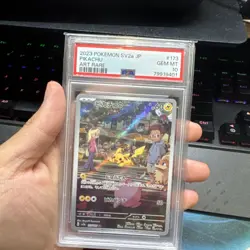 Pokemon TCG 2023 Japanese SV2a Card 151 Pikachu Art Rare Holo 173/165 PSA 10 - Image 1