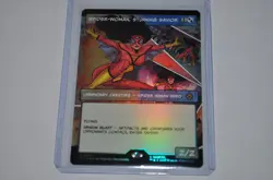 MTG magic SPIDERMAN spm BORDERLESS FOIL SPIDER WOMAN STUNNING SAVIOR #230 RARE - Image 1