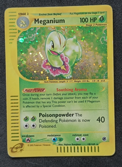 Pokemon TCG Meganium 18/165 Expedition Base Set Holo Rare Card Vintage WOTC - MP - Image 1
