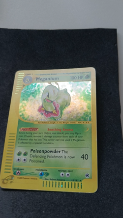 Pokemon TCG Meganium 18/165 Expedition Base Set Holo Rare Card Vintage WOTC - MP - Image 2