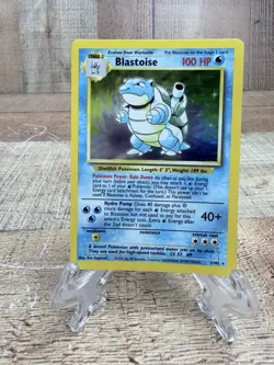Vintage Pokemon Blastoise Base Set Holo Rare Card 2/102 1999 Vintage WOTC - MP - Image 1