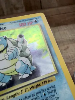 Vintage Pokemon Blastoise Base Set Holo Rare Card 2/102 1999 Vintage WOTC - MP - Image 4