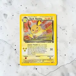 Dark Raichu Holo 83/82 Team Rocket Secret Rare LP WOTC Vintage Pokemon Card - Image 1