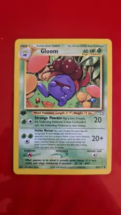 Gloom 36/111 - Neo Genesis - 1st Edition Uncommon WOTC Vintage Pokemon Card LP - Image 1