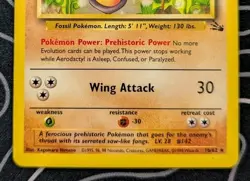 Aerodactyl 16/62 Fossil Pokemon Tcg Card Vintage Wotc Lightly Played - Image 3