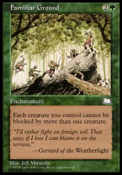 Familiar Ground - Medium Play MTG Weatherlight - Image 1