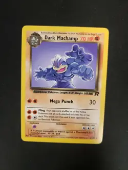 Dark Machamp - 27/82 - Pokemon Team Rocket Unlimited Rare Card WOTC LP - Image 1
