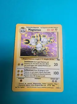 Pokemon Magneton 11/62 - Fossil Set Unlimited - Holo Rare Vintage WOTC 1999 - Image 1