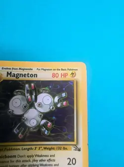 Pokemon Magneton 11/62 - Fossil Set Unlimited - Holo Rare Vintage WOTC 1999 - Image 2