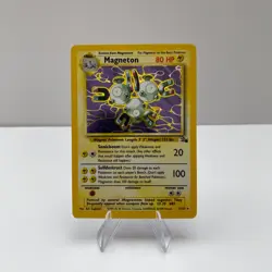 Pokemon Magneton Card 11/62 Fossil Set Holo Rare Vintage 1999 WOTC - Image 1