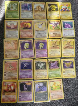 Pokemon WOTC Vintage Bundle of none holo Rare cards and shadowless x24 cards - Image 1