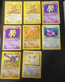Pokemon WOTC Vintage Bundle of none holo Rare cards and shadowless x24 cards - Image 4