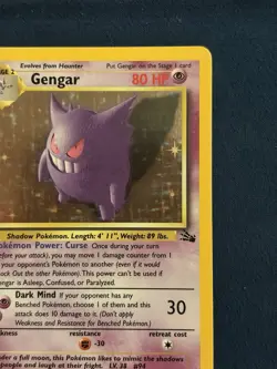 Pokemon TCG Gengar 5/62 Fossil 1999 Holo Rare Unlimited English WotC LP/NM - Image 4
