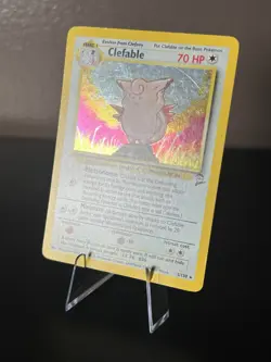 Pokemon Clefable Base Set 2 5/130 Holo Rare 2000 Vintage WOTC MP/LP - Image 4