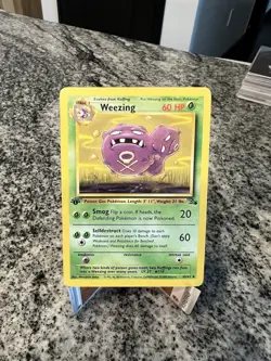 Weezing 45/62 1st Edition Fossil 1999 Rare Non Holo Foil Pokemon Vintage Card - Image 1