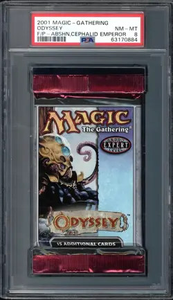 Odyssey Aboshan, Cephalid Emperor Booster Pack Graded PSA 8 MTG Magic #63170884 - Image 1