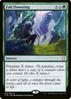 X 1 Full Flowering NM-M Commander 032 MTG Magic The Gathering - Image 1