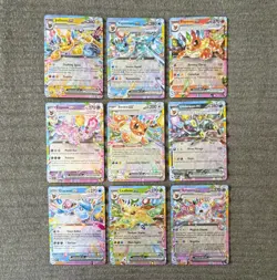 Pokemon TCG Tera Eeveelutions ex Card Lot x9 English Holo Full Art - Image 1