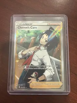 Pokemon TCG Cheren's Care Trainer Brilliant Stars Holo Ultra Rare Card #168/172 - Image 1