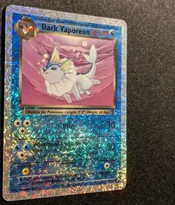 Pokemon LEGENDARY COLLECTION - #9/110 Dark Vaporeon - Reverse Holo - ENG - MP - Image 5