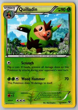 Pokemon: Quilladin Reverse Holo Uncommon XY Base Set 13/146 LP+/NM - Image 1