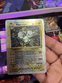 Pokemon TCG Magneton 28/110 Legendary Collection Reverse Holo Rare 80 DMG 2002 - Image 1
