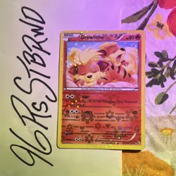 Growlithe RC4/RC25 Holo Pokemon￼Legendary Treasures Radiant Collection LP 2013 - Image 2