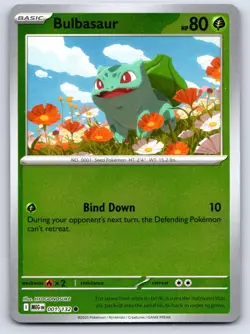 Bulbasaur 001/132 Pokemon Mega Evolution Reverse Holo NM/LP - Image 1