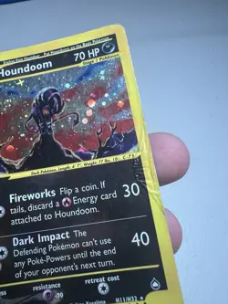 2003 Aquapolis Houndoom Holo Foil Rare H11/H32 E-Reader Series Pokemon Altered - Image 4