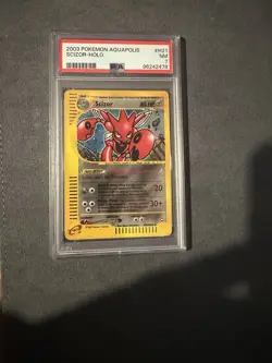 Pokemon TCG Scizor Aquapolis E-Series Holo Rare Card H21/H32 - Image 1