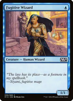 X 1 Fugitive Wizard NM-M M15 056 MTG Magic The Gathering - Image 1