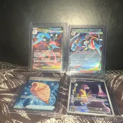 POKEMON TCG CHAOS RISING 4 card lot - MEGA GRENINJA EX WATCHOG JUMBO ICE CREAM - Image 1