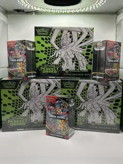 Pokemon TCG Chaos Rising & Perfect Order Pokemon Center ETB, Booster Box, Bundle - Image 1