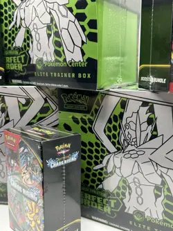 Pokemon TCG Chaos Rising & Perfect Order Pokemon Center ETB, Booster Box, Bundle - Image 2