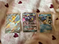 Pokemon TCG 3-Card Lot Ampharos EX/Umbreon GX/Blastoise EX - Holo EN - Image 1