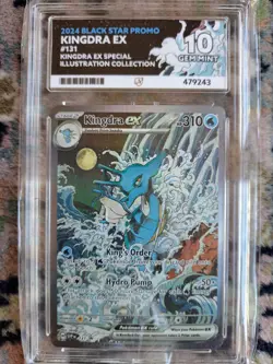 Ace 10 PERFECT SUBS Kingdra EX Black Star Promo SVP131 GEM MINT Pokemon TCG Card - Image 1